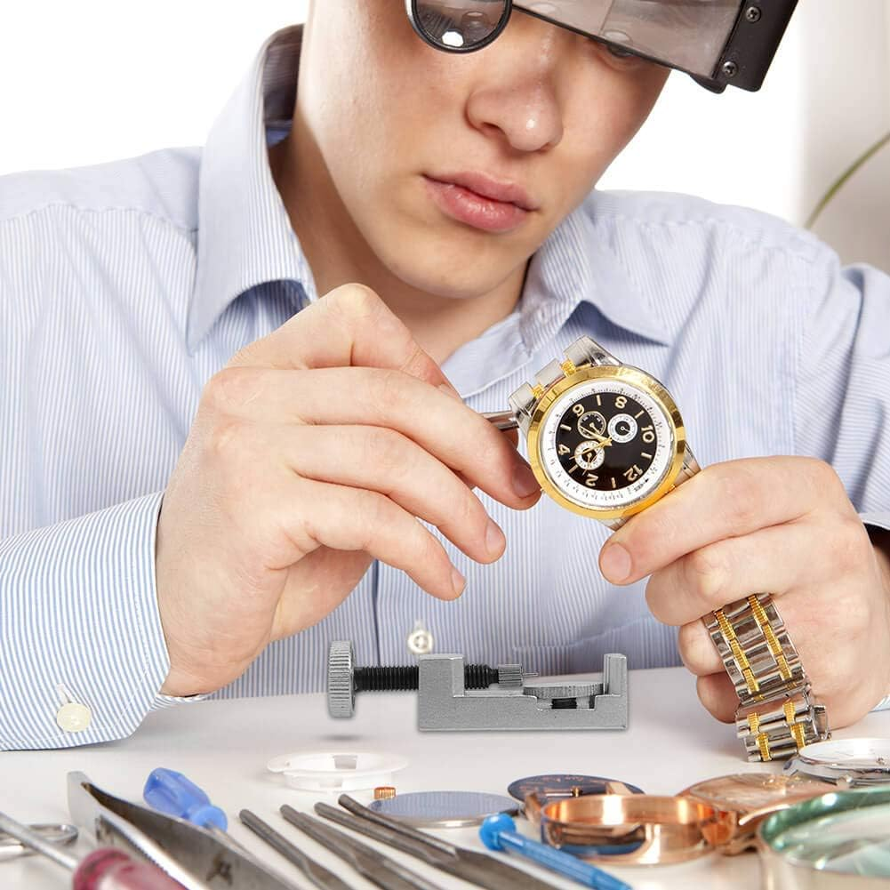 Walquicks Watch Repair Tool Kit - 41Pcs Link Removal Set with Spring Bar Tools for Watch Band Adjustment and Watchmaker Maintenance image number 2