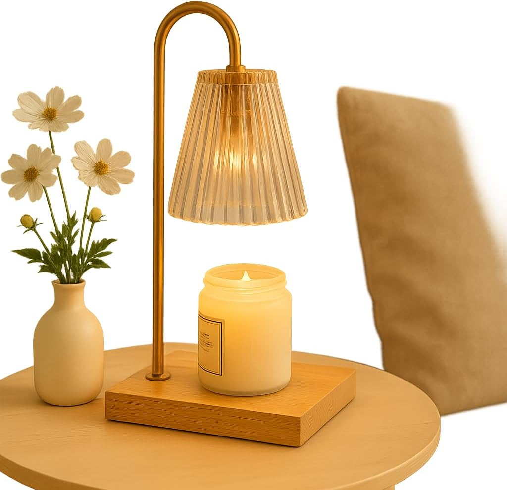 Candle Warmer Lamp & Wax Melter with Dimmable Light and Timer &ndash; Safe Flameless Fragrance Solution for Home & Office, Modern Decorative Design by Serene6 image number 1