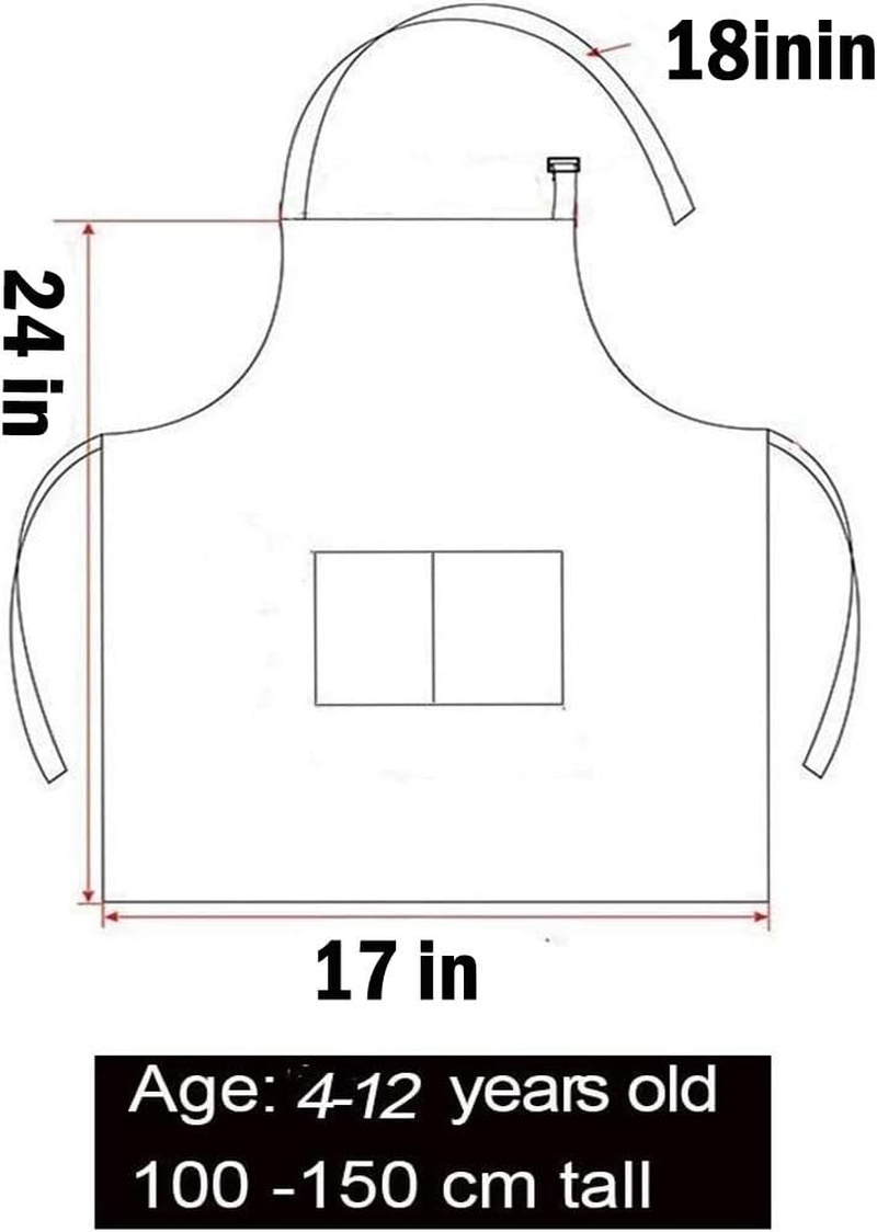 10 Pieces Kids Chef Hat and Apron Set image number 6