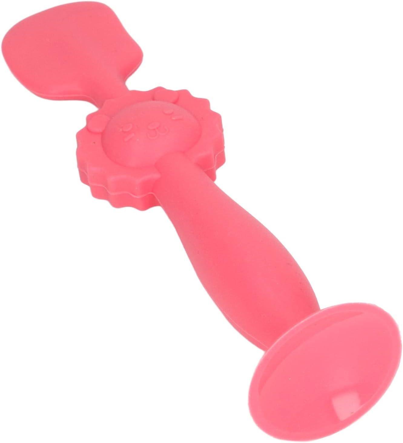 Baby Diaper Cream Brush, Silicone Stand Upright Skin Friendly Suction Cup Base Avoid Dirty Fingers Baby Diaper Cream Spatula for Home Use (Red)