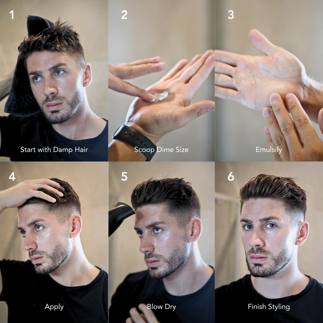 Blumaan Wax Fiber for Men - Adds Volume & Controls Hair All Day Hold - Natural Finish for All Hair Types - Original Styling Meraki image number 1