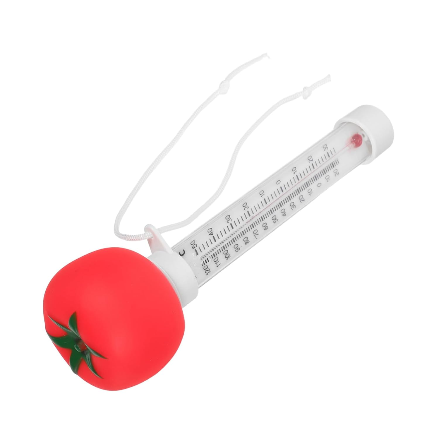 Didiseaon Floating Swimming Pool Thermometer Tomato Design Water Thermometer with Large Easy-Read Display for Pools Spas Hot Tubs and Aquariums image number 2