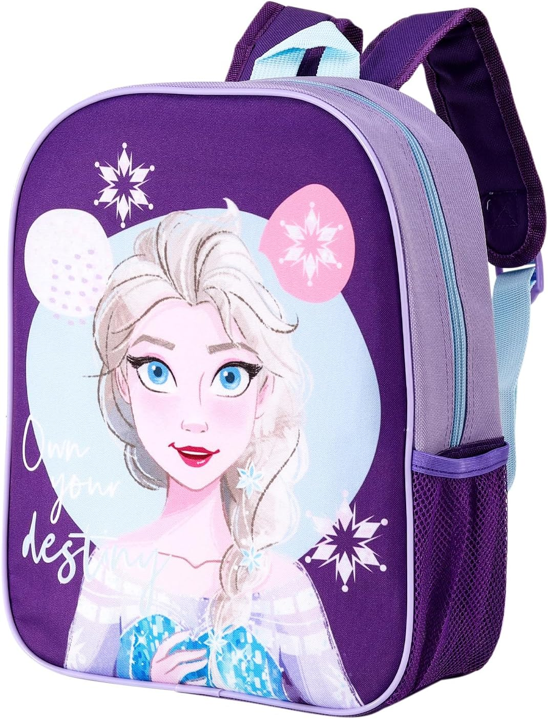 Disney Frozen Kids Childrens Backpack School Rucksack Travel Bag Boys Girls with Side Mesh Pocket, Multicolour, M image number 5