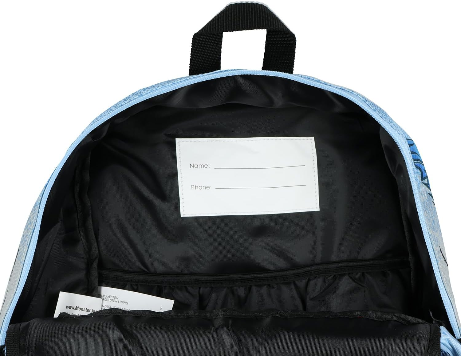 INTIMO Monster Jam Megalodon Backpack - Shark 3D Monster Truck Kids School Book Bag or Travel Daypack image number 1