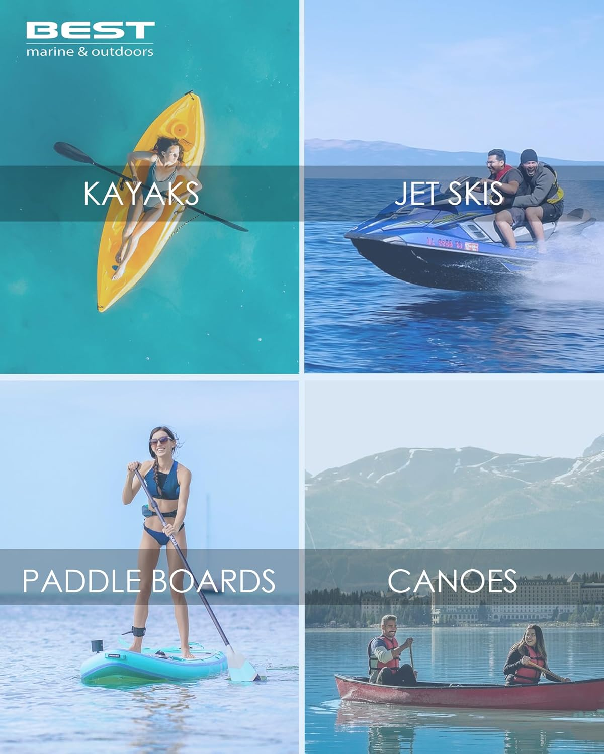 Best Marine and Outdoors Kayak Anchor, 1.6 KG Anchor System Kit for Kayaks, Canoes, SUP Paddle Boards & Jet Skis, Fishing, Boating & Kayaking Accessories - Blue image number 2