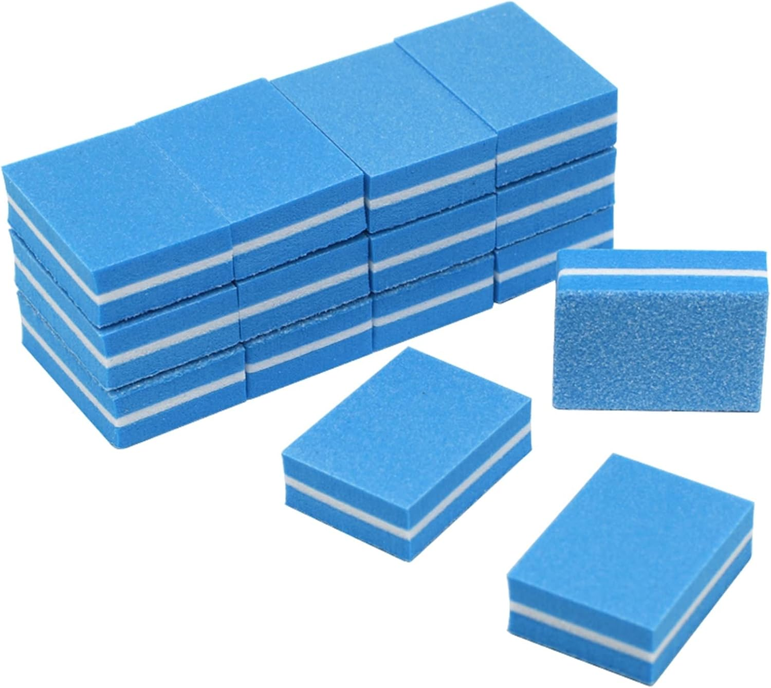 TRUSTTWO 50Pcs Mini Nail File Sanding Nail Art Care Pilnik Do Paznokci Buffing Pedicure Blue Women Beauty Manicure Tools Polisher Block the New