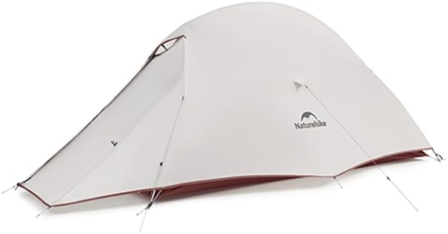 Naturehike 2024 Cloud up Pro Tent, Upgrade Ultralight Tents,1.23Kg/2.7Lbs,Double 1 Person Tent,For Cycle Camping,Backpacking,Hiking,Self-Standing, Construction,Easy Set Up