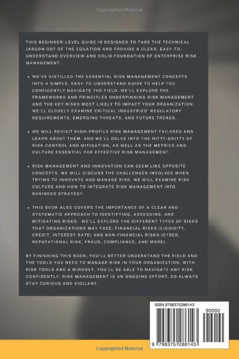 Principles of Risk Management: a Practical Introduction to Managing Risk | for Beginners image number 1