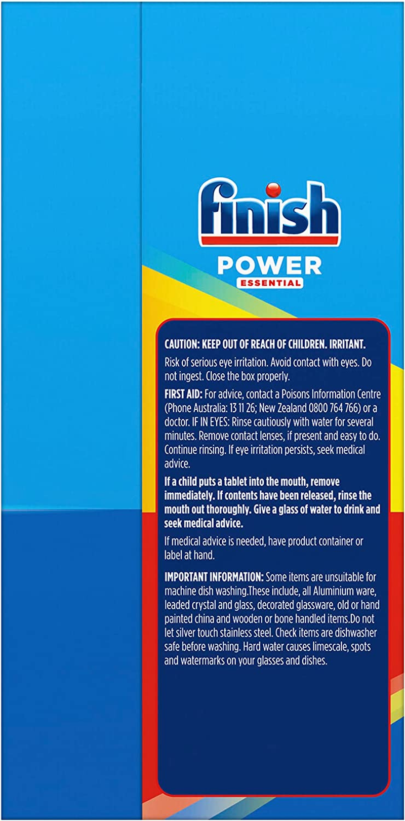 Finish Power Essential Dishwashing Tablets Lemon Sparkle 125 Pack image number 5
