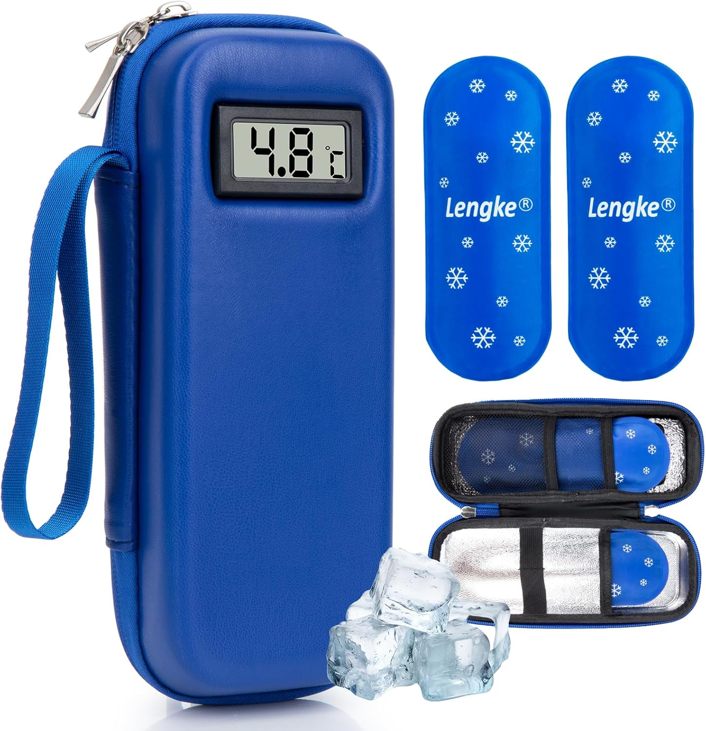 SUNMON TSA Approved Ice Packs - Insulin Cooler Travel Case Ice Packs for Medications Refrigerated (2 Packs)