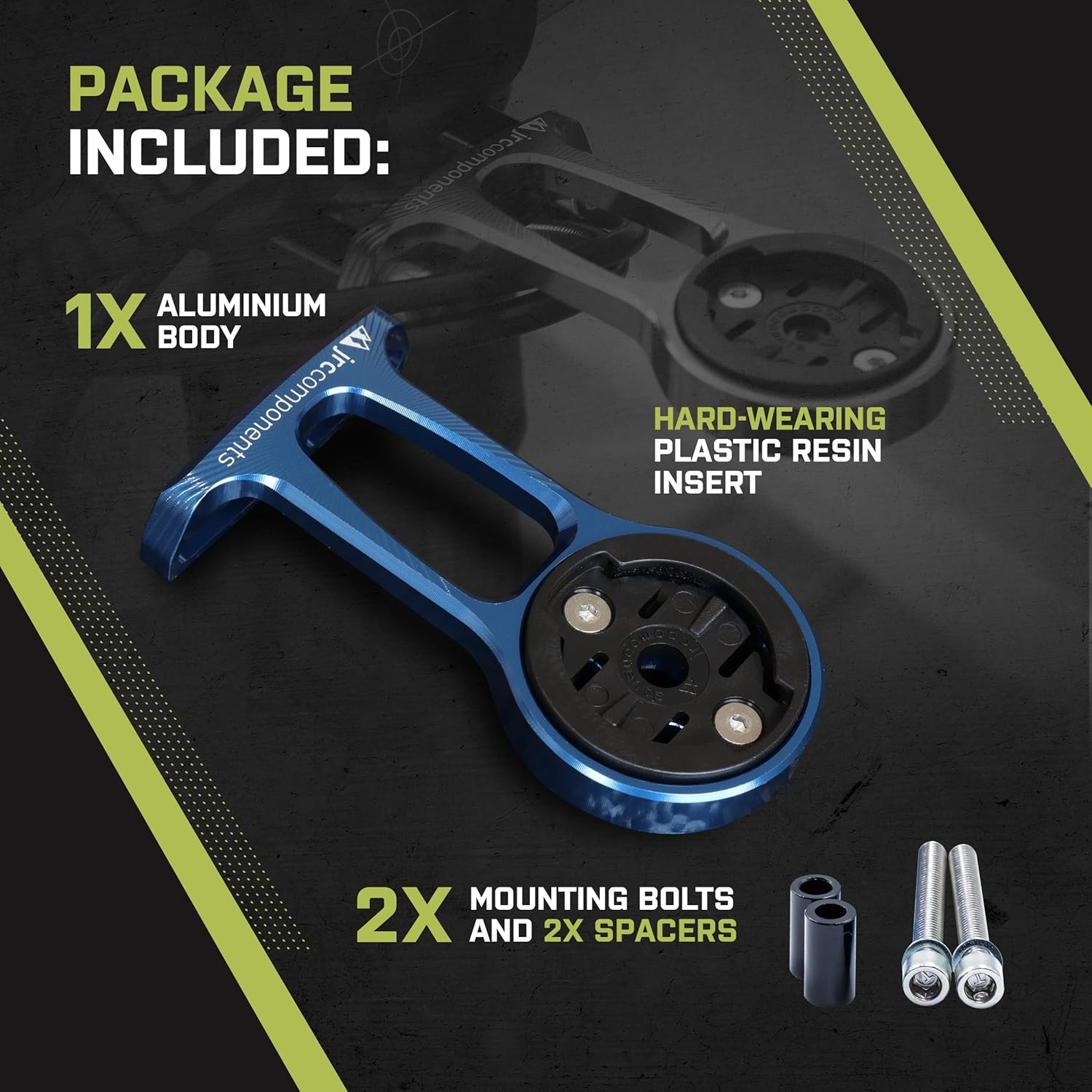 JRC Components Stem Out Front Mount | Compatible with Garmin Edge Series Devices | Lightweight CNC 6061 Aluminium Body - Orange image number 1