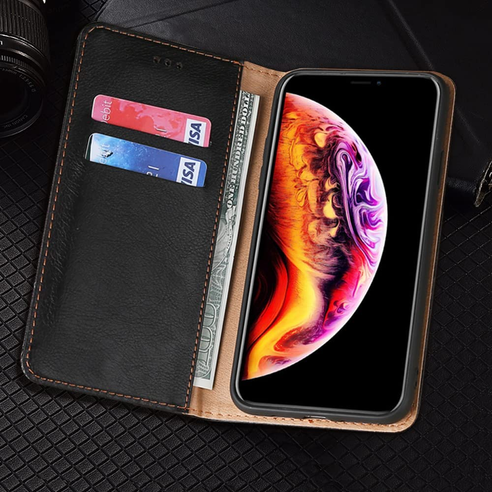 For Samsung Galaxy S23 FE 5G (6.4 Inch) Case, FORZARMOR Wallet Cover PU Leather Pockets Shockproof Magnetic Flip Kickstand Card Holder (Blue) - Blue image number 3