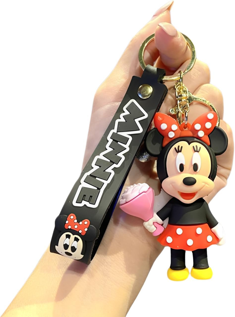 Mouse Keychains for Girls Boys, Cute Pendant Keychains Accessories, Kawaii Key Ring Purse Backpack, Key Wristlet Key Car image number 1