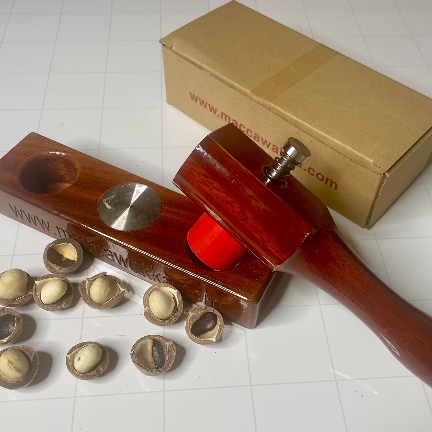 Nut Cracker - Eat Fresh Cracked Macadamia Nuts with Your New Maccawakka Nut Cracking Tool image number 6