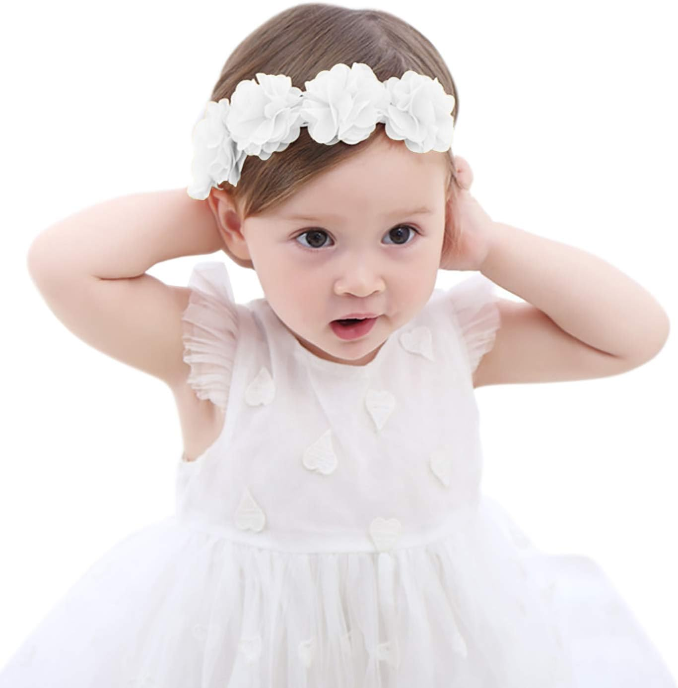Baby Girls Headband Birthday Crown Fashion Hair Accessories for Newborn Infants Toddlers