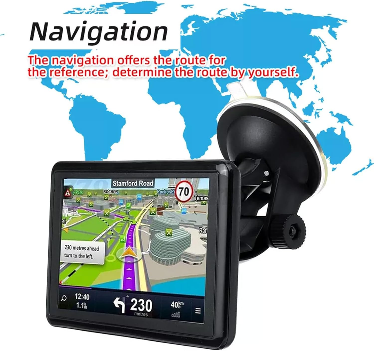 5 Inch 4G GPS Navigator System Touch Screen Car Truck Navigation AU Map image number 4
