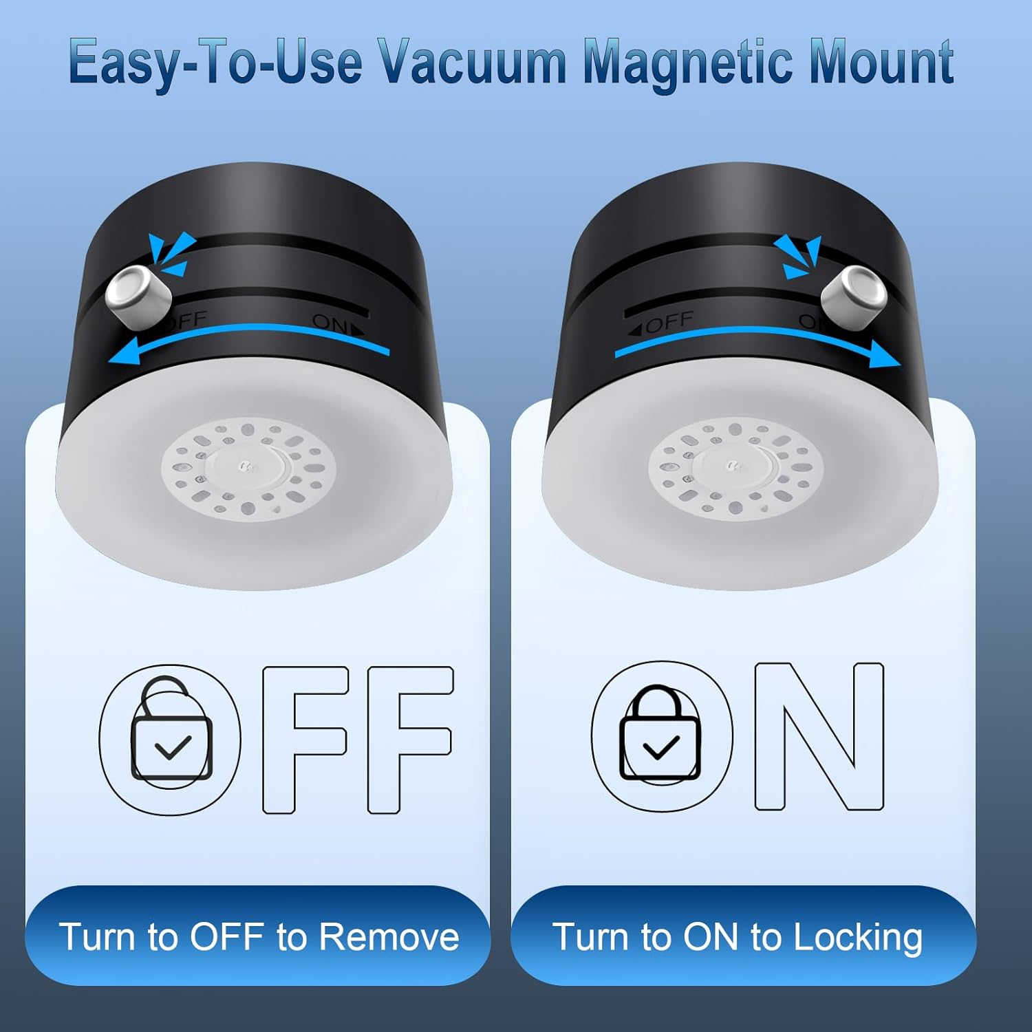 ROUMAYMAY Car Phone Holder Vacuum Suction Mount, Foldable Cup Retractable Adjustable Strong Magnetic for Cell Phone Stand on Dashboard Vent Windshield Car/Travel/Desktop, Black