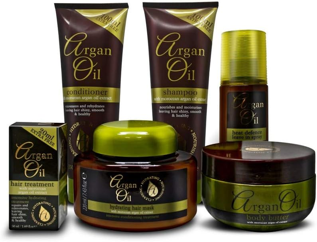 XHC Argan Oil Hair Treatment Luxury Gift Bag, 6 Pieces