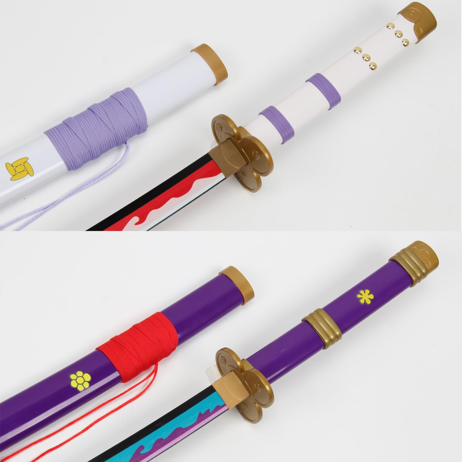 103Cm Roronoa Zoro 2 Piece Yama Enma Set with 2 Single Layers Display Stand and Two Hole Belt,For Cosplay,Collection,Display,Performance image number 3