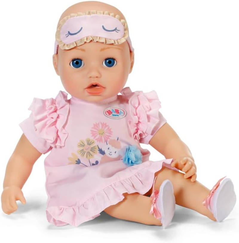 BABY Born Nightgown with Sleep Mask and Slippers for 43Cm Dolls