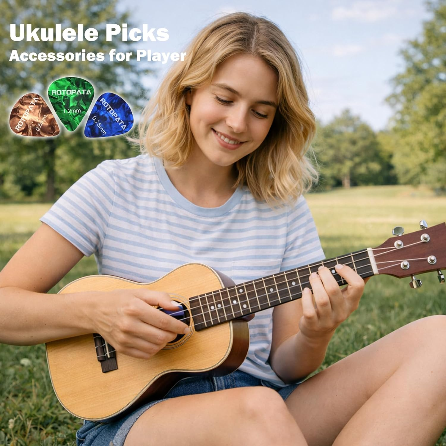 30 Pcs Guitar Picks Variety, Colorful Premium Celluloid Picks with Organizer Storage Box for Acoustic Electric Guitars Bass or Ukulele, with Different Sizes Contain Thin, Medium & Thick Gauges image number 6