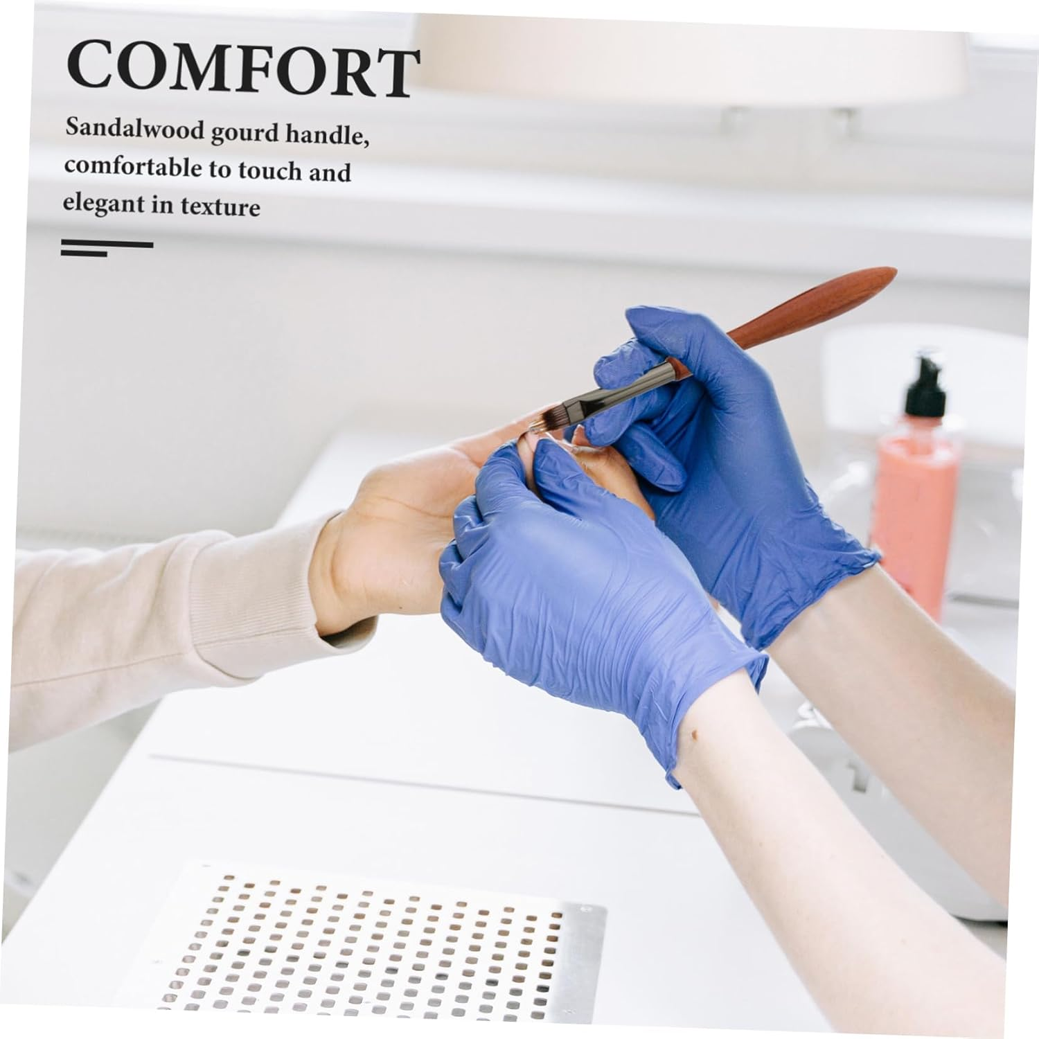 Gatuida Nail Art Blending Pen Fine Line Brush for Striping Gel Tools for Home Diy and Salon Use Fingernail Brush image number 3