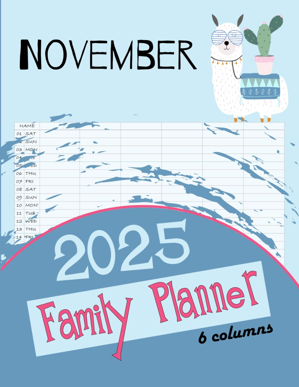 Family Planner 2025 6 Columns: Monthly Calendars to Plan Ahead for Important Dates and Events / Month Planning Calendar for Mom 2024 (12-Months, January 2024 - December 2024)