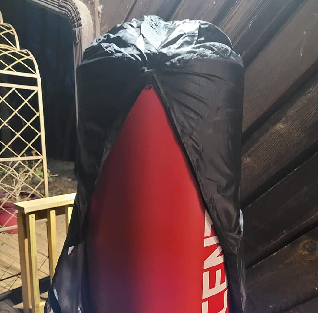 Punching Bag Cover Outdoor Waterproof/Dustproof Standing Boxing Bag Cover Boxing Punching Bags Heavy Bags for Sports Outdoors Exercise Black image number 5