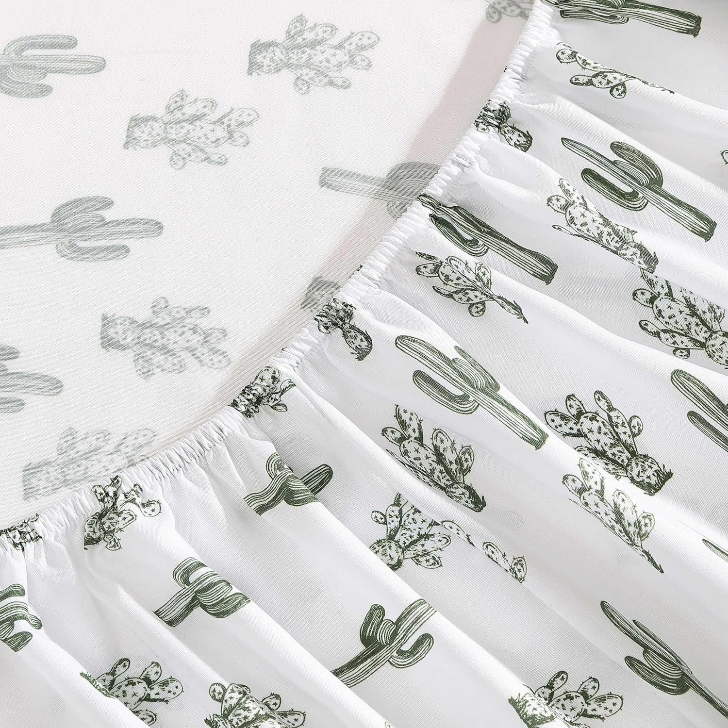 Wrangler - Sheet Set, Breathable & Wrinkle Resistant Bedding, Includes Matching Sham & Pillowcases, Western Inspired Home Decor (Cacti Green, Queen) image number 1