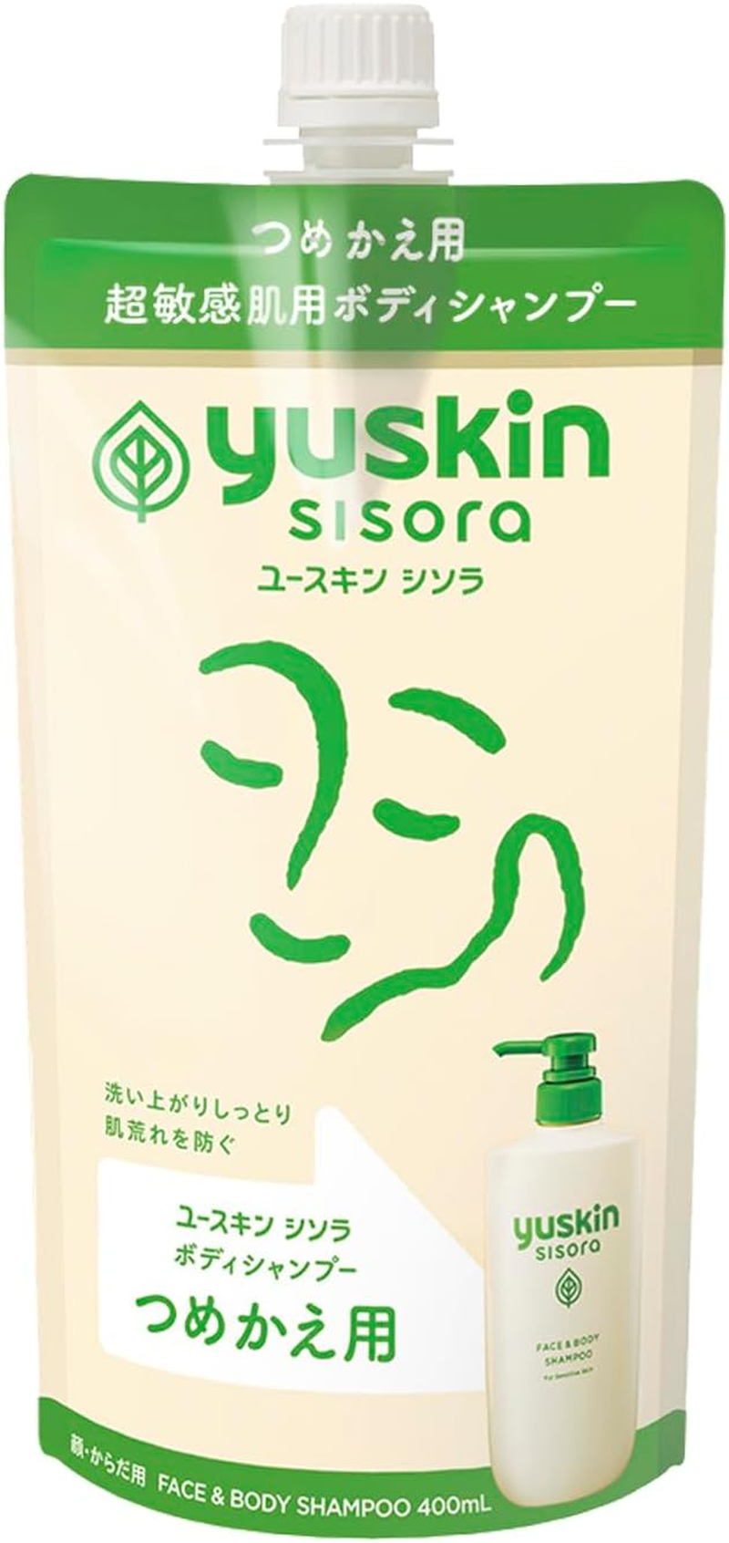 Yuskin Shisora Body Shampoo Refill Pouch, 13.5 Fl Oz (400 Ml), Quasi-Drug image number 4