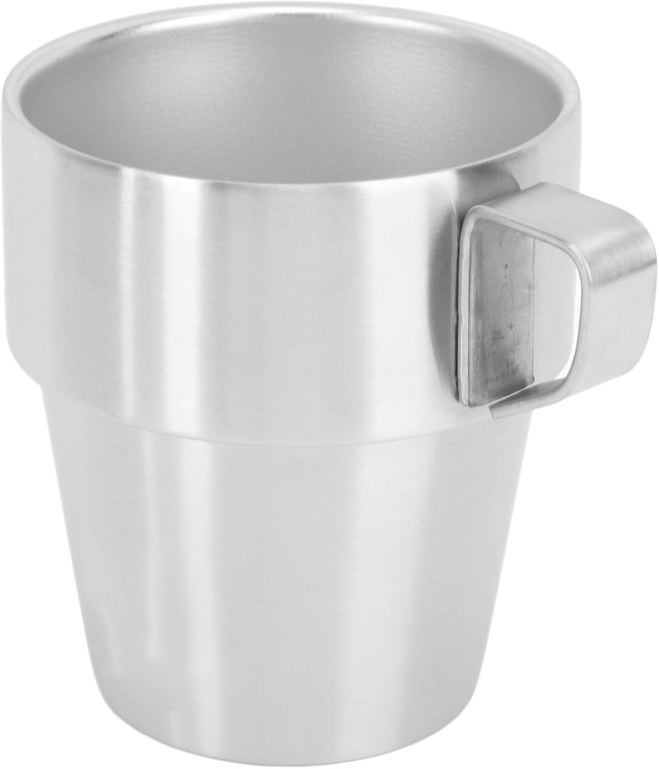 300Ml Stackable Coffee Cups Set, Stainless Steel Double Layer Insulated Mugs for Fruitjuice Iced Coffee, Lightweight and Portable for Outdoor Activities, Picnics, Camping, And image number 2