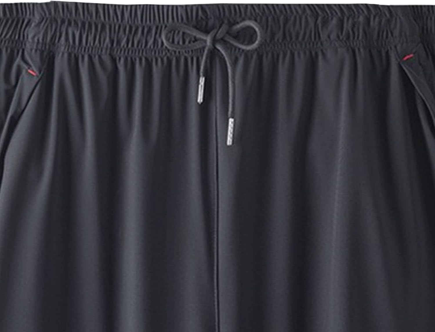 Gsywaipei Men'S Solid Cozy Cotton Sweat Shorts Joggers Elastic Waist Sports Shorts Pockets Running Training Jogging Short, Black 2, 4X-Large image number 5