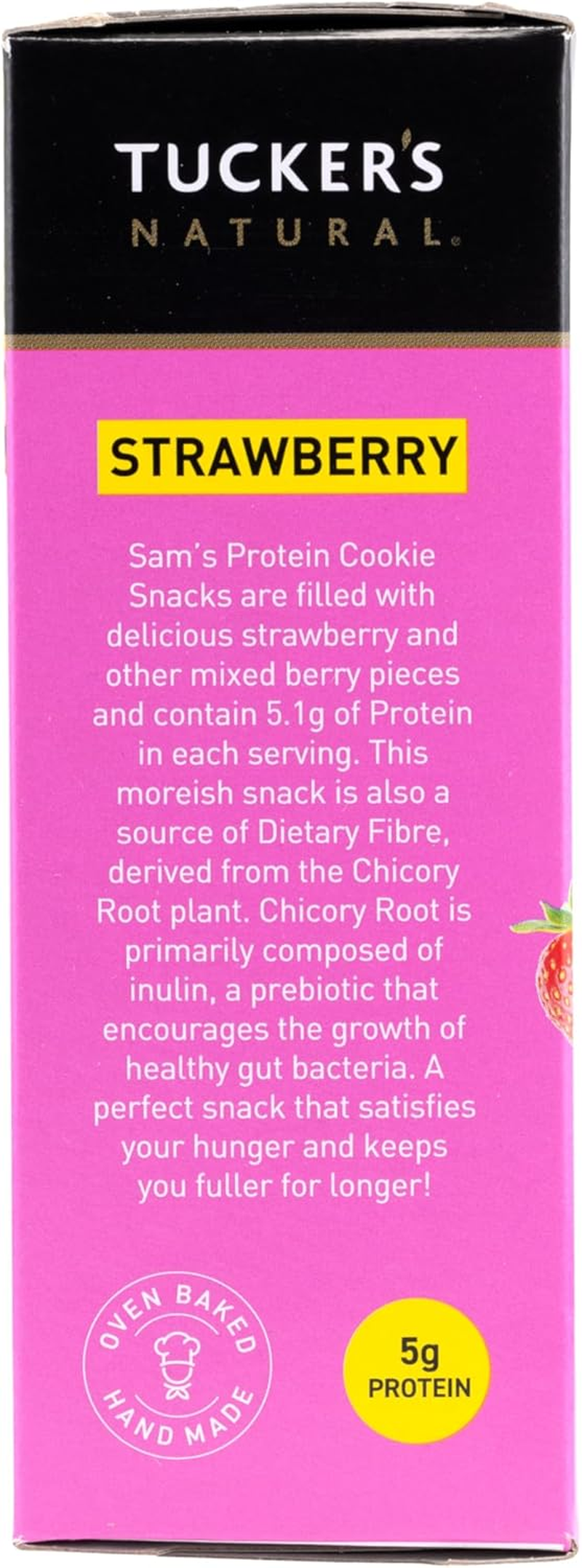 Tucker'S Natural Sam'S Protein Strawberry Flavoured Cookie Snacks 60 G image number 2