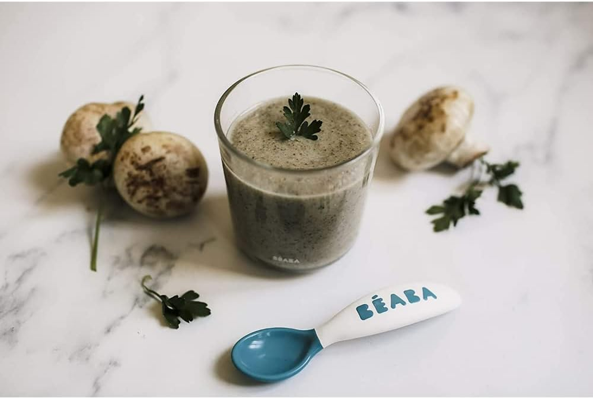 B&Eacute;ABA Set of 2Nd Age Training Fork and Spoon Blue image number 2