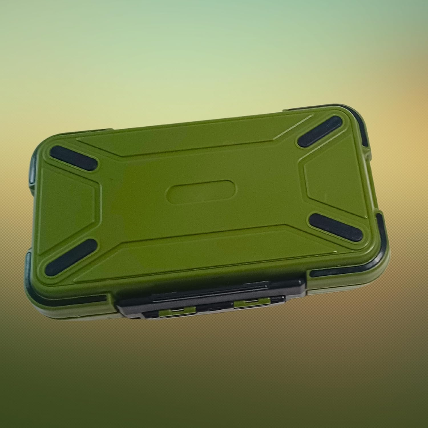 Whistytwig Compact Waterproof Fishing Tackle Box - Small, Organized Storage for Hooks, Lures, Jig Heads, and Fishing Equipment - Easy Storage - Compact to Carry Fishing (Green, Small) - Orange image number 6