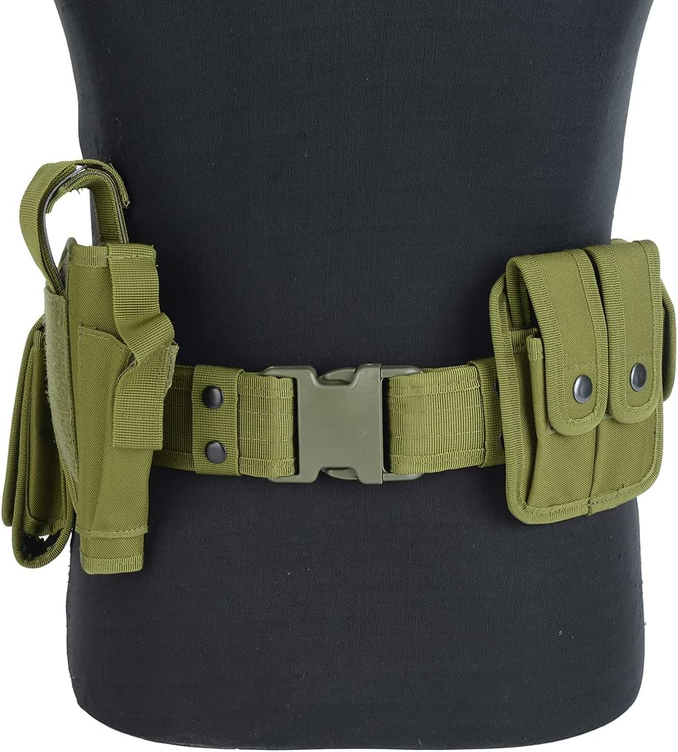 Law Enforcement Utility Tactical Belt Multifunctional Outdoor Training Belt Bag Hiking Belt Patrol Military image number 2