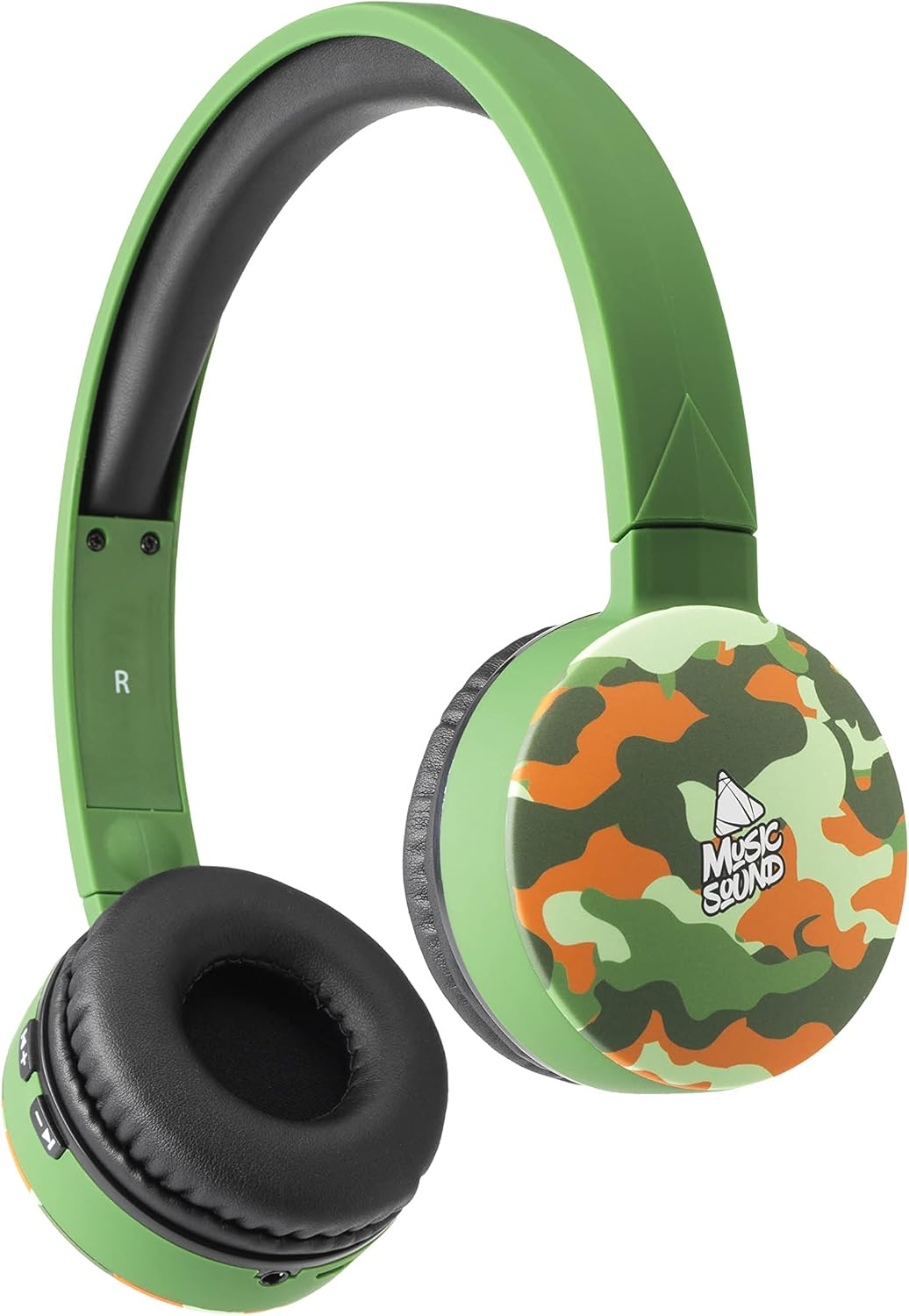 Music Sound | Fantasy Bluetooth Headphones | Supra-Auricular Bluetooth Headphones - Extendable Headband - Controls on the Pads - Autonomy 20 Hours - Charging 2 Hours - 10 Mt. - Red Cube