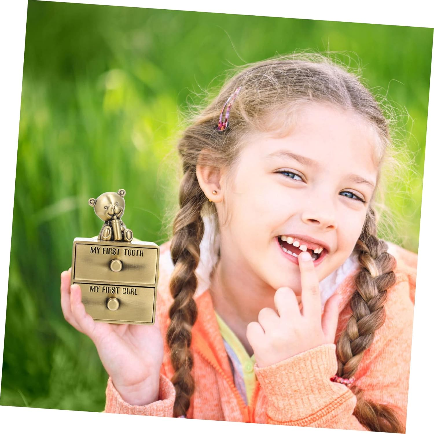 Baby Tooth Storage Box Boys and Girls Teeth Keepsake Drawer Case for Baby Memory Collection