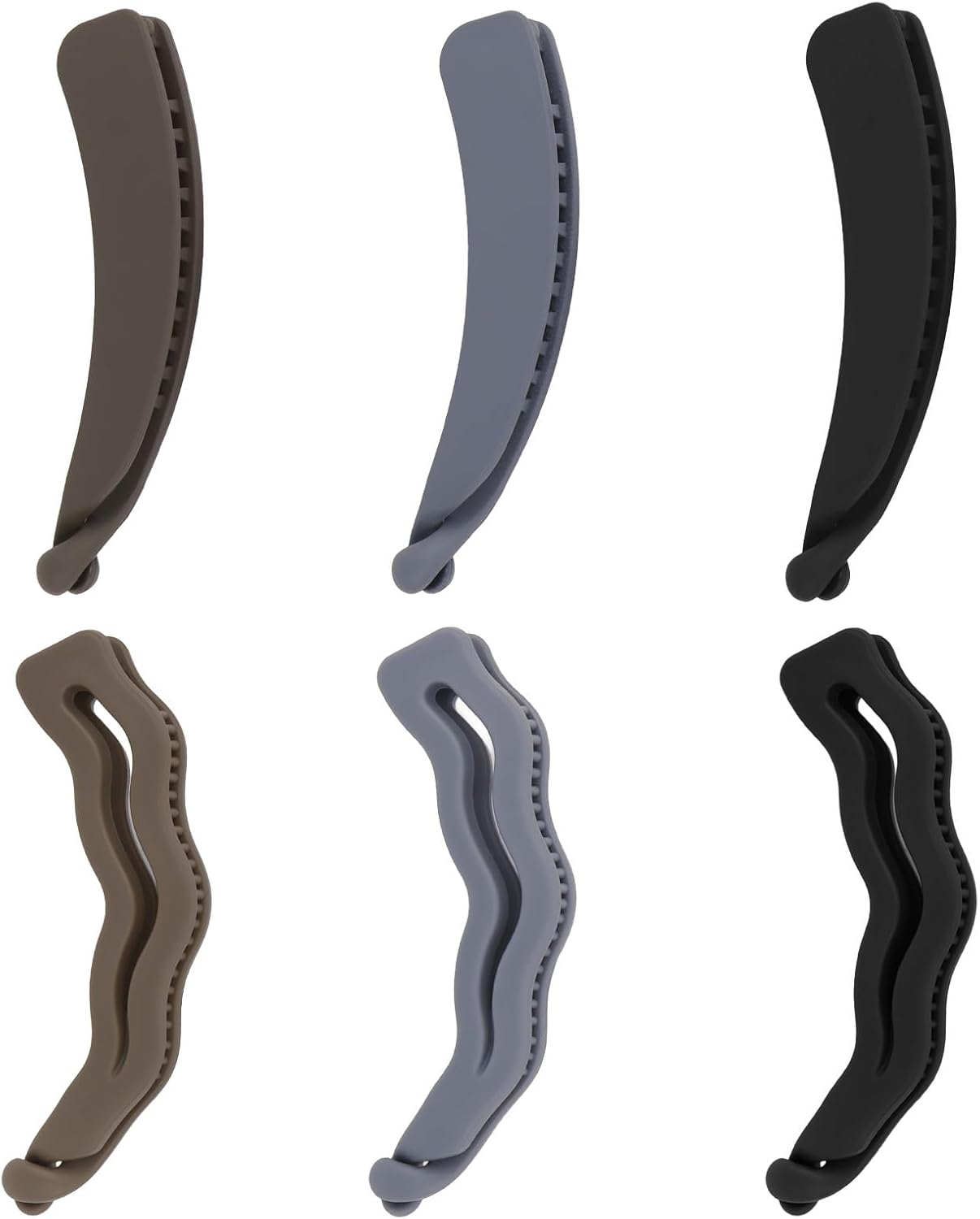 Bumlofa Multicoloured Banana Clip Hair Clips &ndash; Flexible for Various Hairstyles & Outfits image number 1