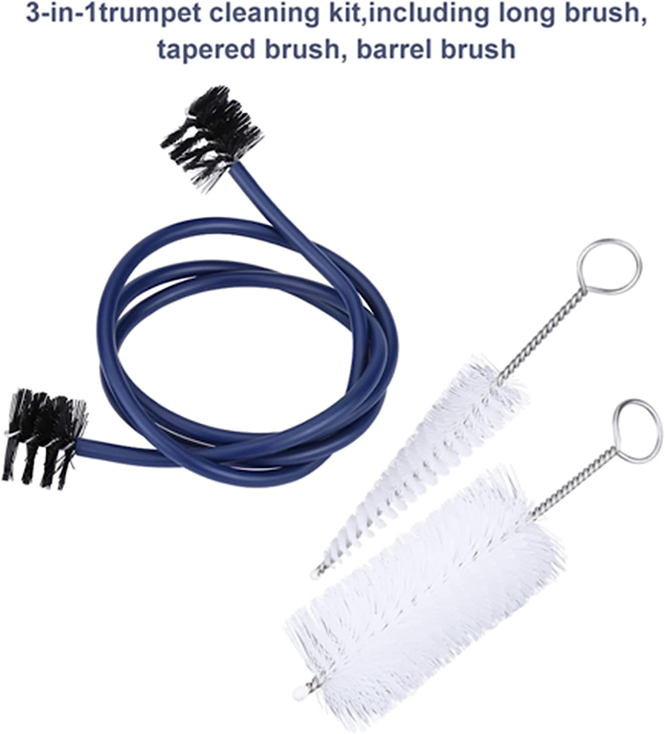Trumpet Cleaning Brushes Set Kit Soft Maintenance Care Accessory for Musicians image number 5