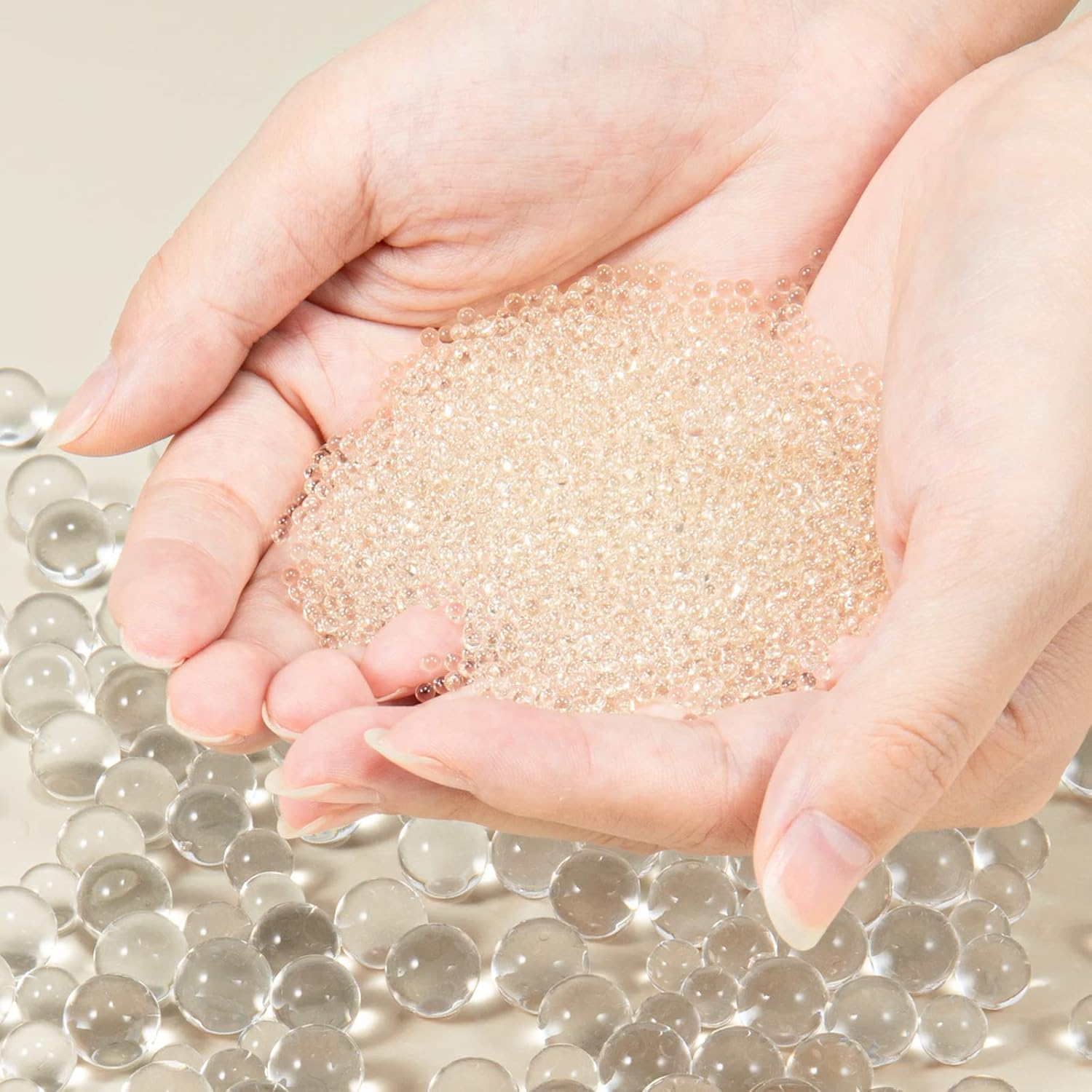 20000 Water Gel Beads for Vases(7Mm-8Mm), Kit Perfect Jelly Beads,Vase Filler Plant,Floating Pearls, Floating Candles, Wedding and Home Decoration(Clear) image number 5