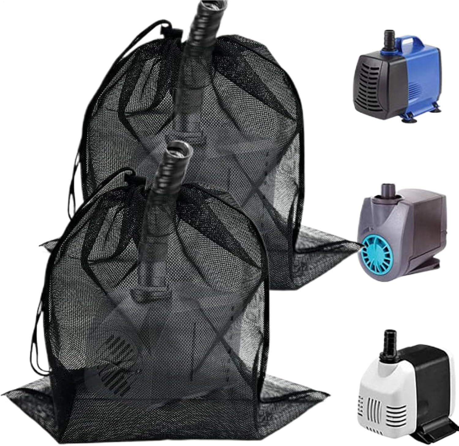 Water Pump Filter Bag | Outdoor Mesh Water Pump Bag - Weatherproof Barrier Box Cover Filtration Accessories for Garden Yard Parks Outdoor Lawn image number 3