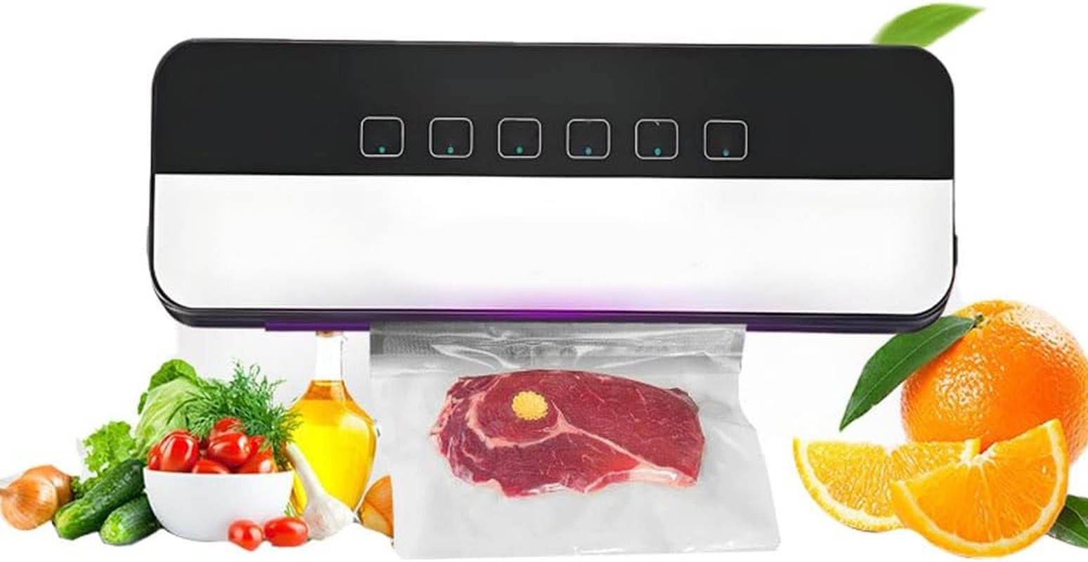 HPAMR Automatic Sealing Machine, Vacuum Sealer Machine, Household Food Preservation Machine Compression, Dry and Wet Dual-Purpose Small Fresh-Keeping Sealing Machine for Food save and Storage image number 2