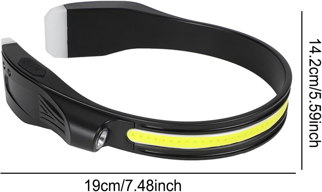 Headlight - LED Sensor Light, Outdoor Headcover, High Lumen Waterproof Beam, Hands- Motion Detection Headlight with Multiple Modes for Camping, Hiking, Power Outage, Night Use image number 5