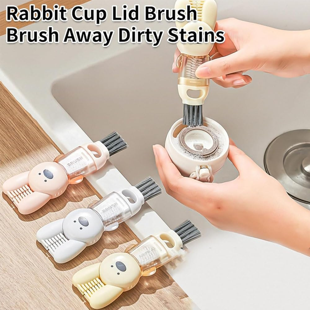 DWYYWSM 3 PCS Bottle Brush Upgrade 4 in 1 Cup Lid Gap Cleaning Brush Set, Multifunctional Insulation Bottle Cleaning Tools image number 3