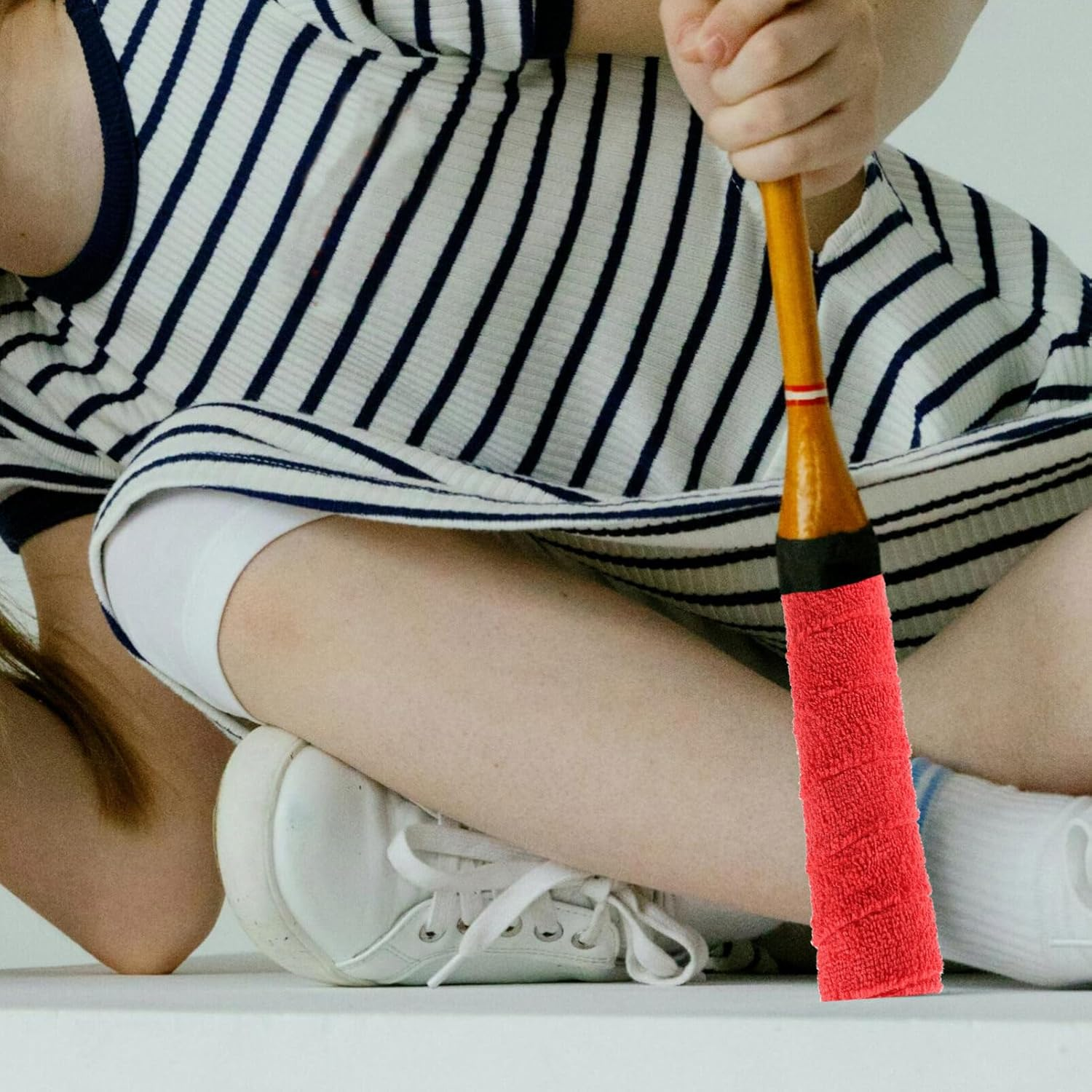 SUPVOX Red Cloth Towel Grip Absorbent Towel Tennis Racket Overgrip Sweatband Tape Racquet Grip Overgrip Wraps for Badminton Bike Handle 5M image number 1