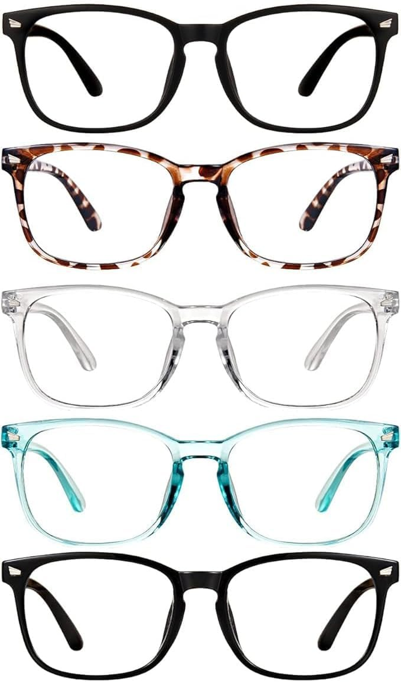 5 Pack Reading Glasses Blue Light Blocking Glasses, Computer Readers for Women Men anti Glare Eyeglasses image number 1