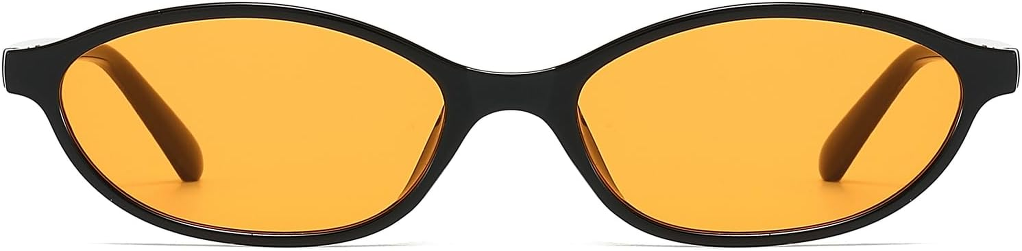 LJCZKA Retro Oval Cat Eye Sunglasses for Women 90S Trendy Small Frame Sunnies Vintage Cateye Y2K Shades UV400 Protection