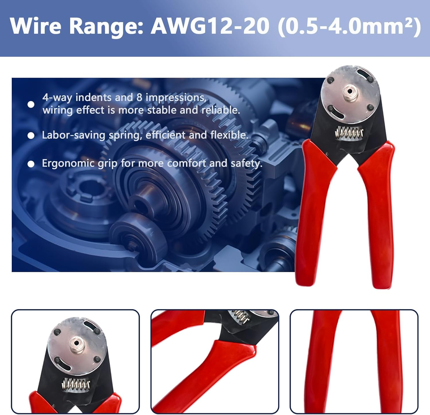 338 Pcs DT Deustch Connector Kit,2 3 4 6 8 12 Pin Connectors, Crimping Tool(12-20Awg), DT Connector Removal Tool, Size 16 Solid Terminal Contacts(14-20Awg), Waterproof Automotive Electrical Connector image number 5