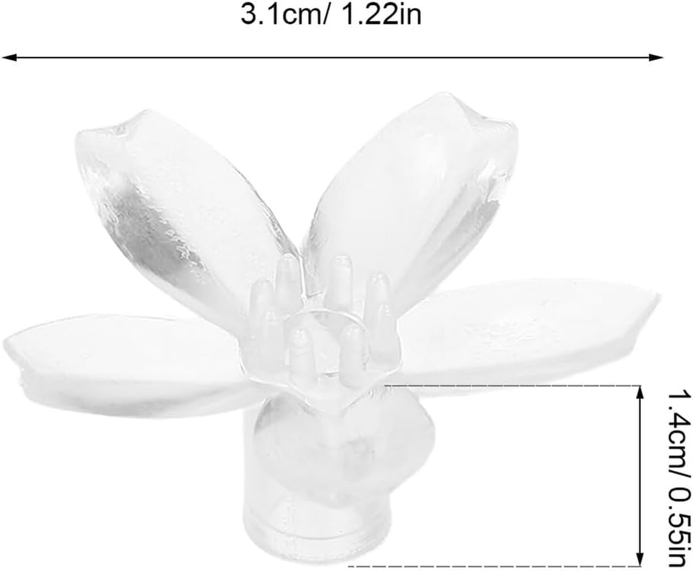 RORPOIR 100Pcs Transparent Cherry Blossom Flower Lampshade Covers for LED String Lights Decorative Wall Lamp Replacement Shades for Party Outdoor Indoor Home Use image number 6